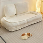 Chaise longue regolabile bianca 47.8 con schienale alto