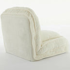 Chaise longue regolabile bianca 47.8 con schienale alto