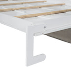 Letto Murphy Convertibile Matrimoniale e Divano - Design Salvaspazio 2 in 1 con Contenitore Integrato, Meccanismo a Doppio Pistone