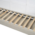 Letto Murphy Convertibile Matrimoniale e Divano - Design Salvaspazio 2 in 1 con Contenitore Integrato, Meccanismo a Doppio Pistone