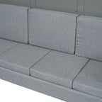 Letto Murphy Convertibile Matrimoniale e Divano - Design Salvaspazio 2 in 1 con Contenitore Integrato, Meccanismo a Doppio Pistone