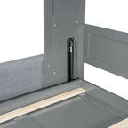 Letto Murphy Convertibile Matrimoniale e Divano - Design Salvaspazio 2 in 1 con Contenitore Integrato, Meccanismo a Doppio Pistone