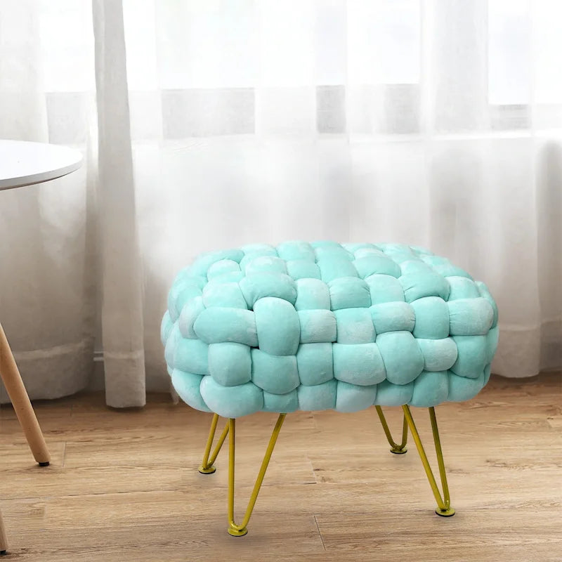 Sgabello Pouf Velluto 27x20x20