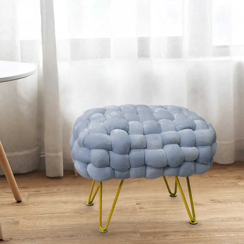 Sgabello Pouf Velluto 27x20x20