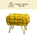 Samt-Pouf-Hocker 27x20x20