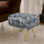 Samt-Pouf-Hocker 27x20x20