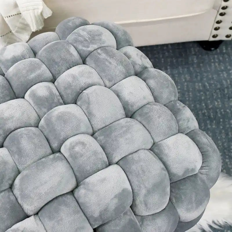 Samt-Pouf-Hocker 27x20x20