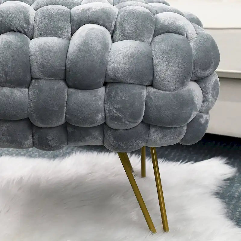 Samt-Pouf-Hocker 27x20x20