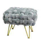 Samt-Pouf-Hocker 27x20x20