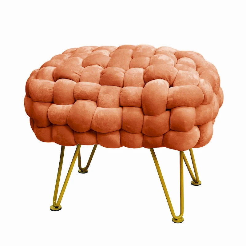 Samt-Pouf-Hocker 27x20x20