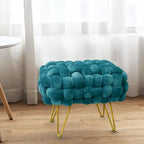 Samt-Pouf-Hocker 27x20x20