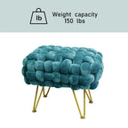 Samt-Pouf-Hocker 27x20x20