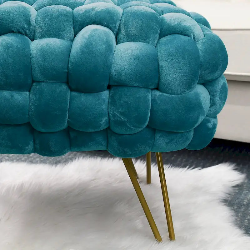 Samt-Pouf-Hocker 27x20x20