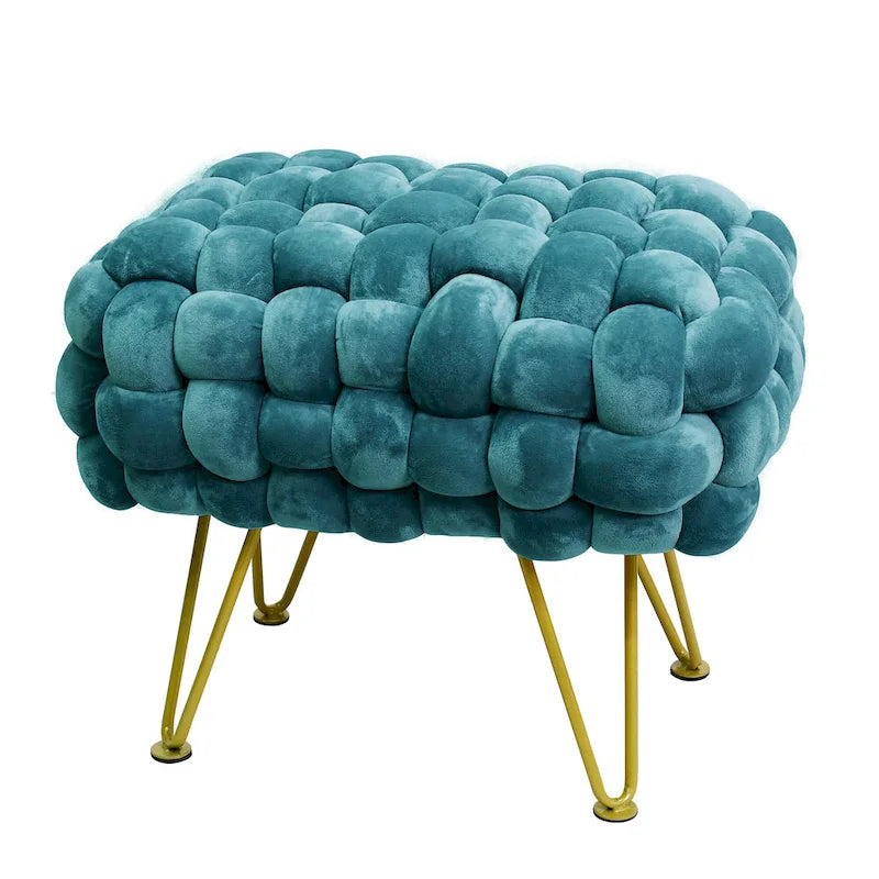 Samt-Pouf-Hocker 27x20x20