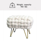 Samt-Pouf-Hocker 27x20x20