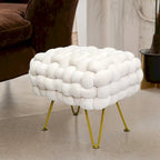 Samt-Pouf-Hocker 27x20x20