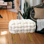 Samt-Pouf-Hocker 27x20x20