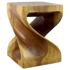 Tavolino ad angolo Wood Twist 38 x 38 x 51 cm Quercia Olio - 38 x 38 x 51