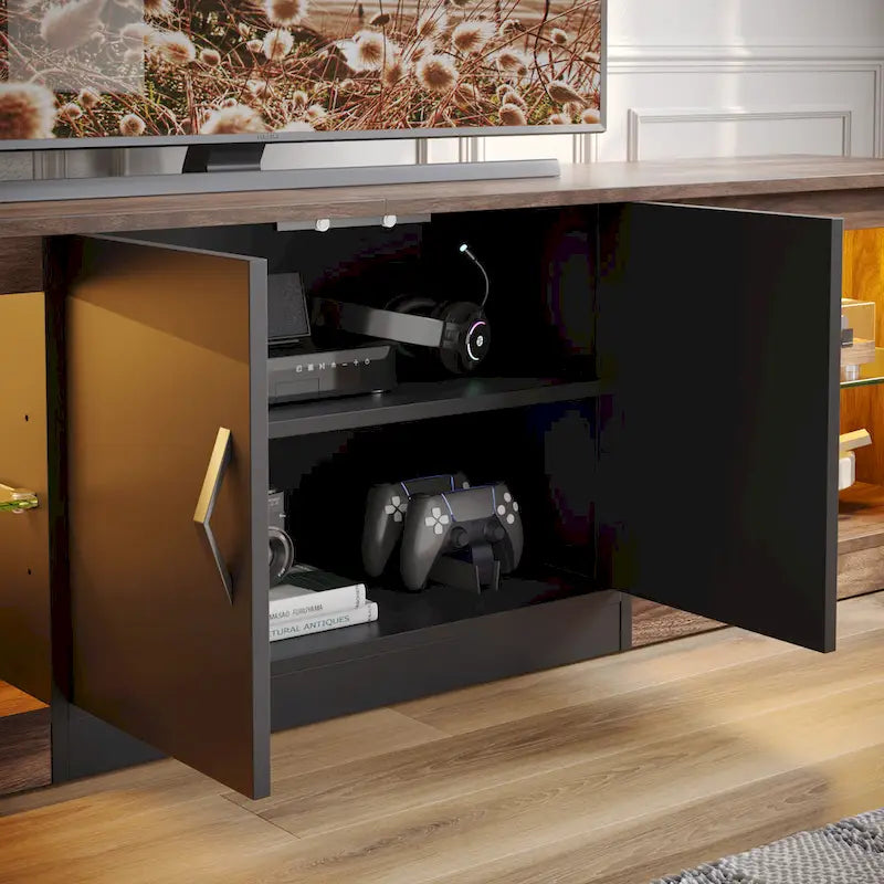 Mobile TV da 70 pollici con illuminazione RGB in 20 colori, centro d'intrattenimento