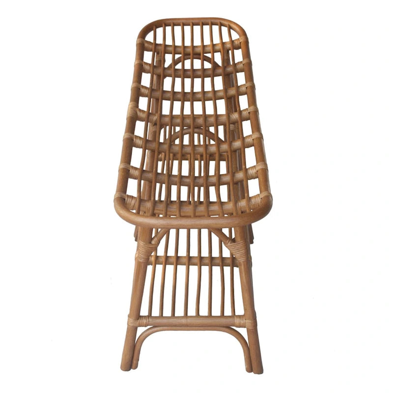 Panca in Rattan con Ripiano