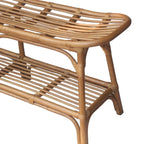 Panca in Rattan con Ripiano