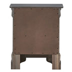 Comodino a 2 cassetti in Legno Specchiato