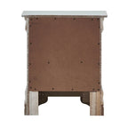 Comodino a 2 cassetti in Legno Specchiato