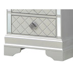 Comodino a 2 cassetti in Legno Specchiato