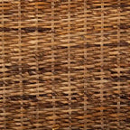 Naturfarbene Flechtwerk-X-Bank - 22 x 22 x 19.5 - 22Wx22Dx20H