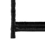 Naturfarbene Flechtwerk-X-Bank - 22 x 22 x 19.5 - 22Wx22Dx20H