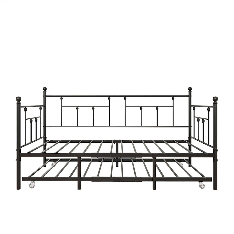 Struttura letto in metallo divano letto piazza singola con letto estraibile