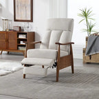 Poltrona con struttura in legno