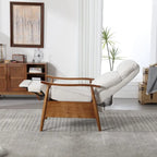 Poltrona con struttura in legno