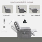 Elektrischer Relaxsessel mit Sitzheizung und verstellbarer Massagefunktion