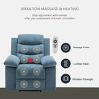 Elektrischer Relaxsessel mit Sitzheizung und verstellbarer Massagefunktion