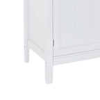 Credenza classica minimalista in legno con un armadietto e un vano a giorno