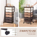 Carrello portaoggetti su rotelle con 6 cassetti - 12.99P x 16.3L x 34.4A