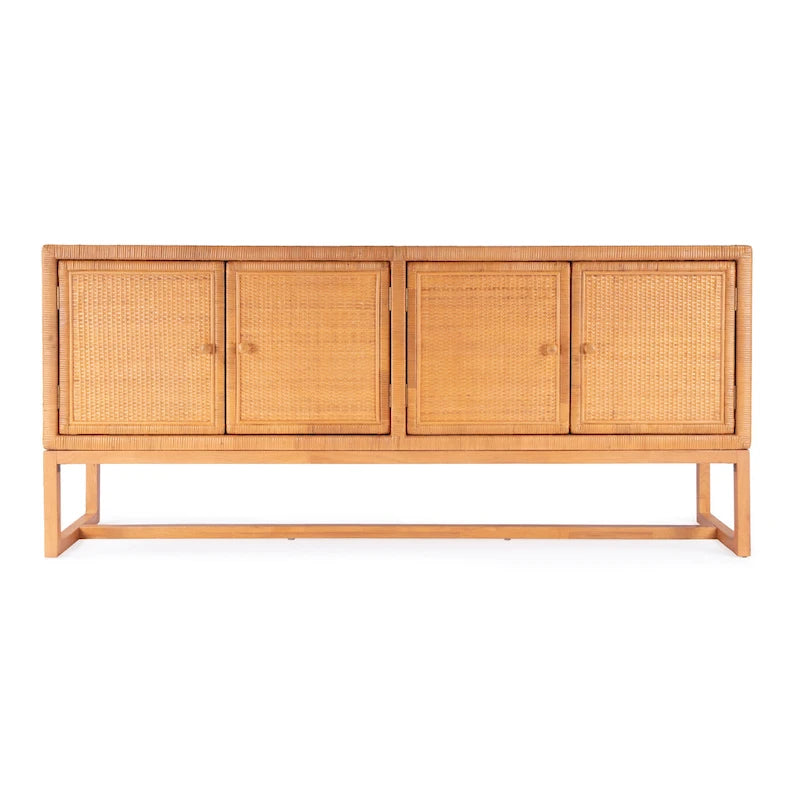 Credenza in Rattan 4 Ante 76