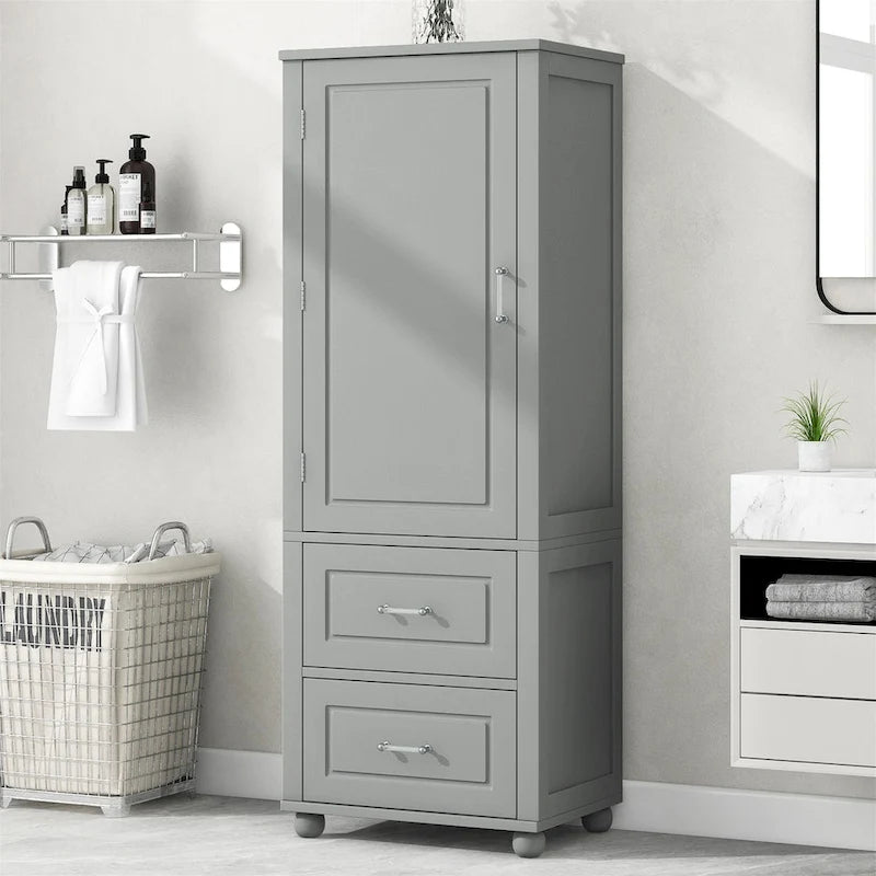 Mobiletto alto da bagno, Mobiletto autoportante