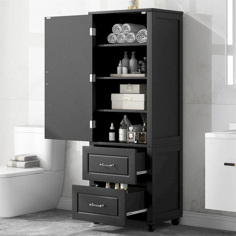 Mobiletto alto da bagno, Mobiletto autoportante