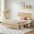 Letti Bohemien Moderni in Rattan con Luci Led