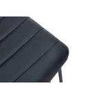 Sedia da ufficio in similpelle e poliestere con base in acciaio inossidabile